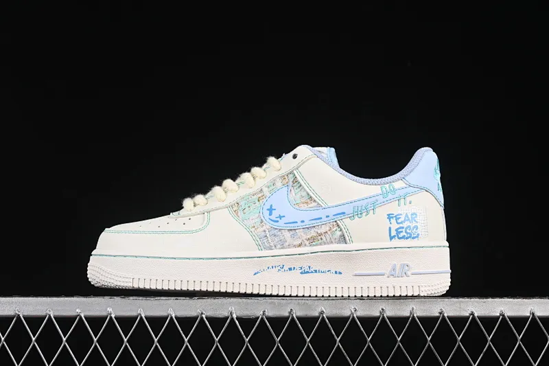 All Categories Nk Air Force 1 Air Force Series Nk Air Force 1 Low Air Force Low Nike Air Force 1'07 Low "Love Words" Xiaoxiangfeng Series Blue Love Words Air Force One Low Casual Shoes FJ7740-510